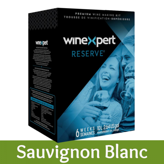Winexpert Reserve - California Sauvignon Blanc - 30 Bottle White Wine Ingredient Kit