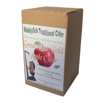 SPECIAL OFFER - WobblyGob 4kg - 40 Pint - Great Barr Gold Apple Cider Ingredient Kit - Damaged Box