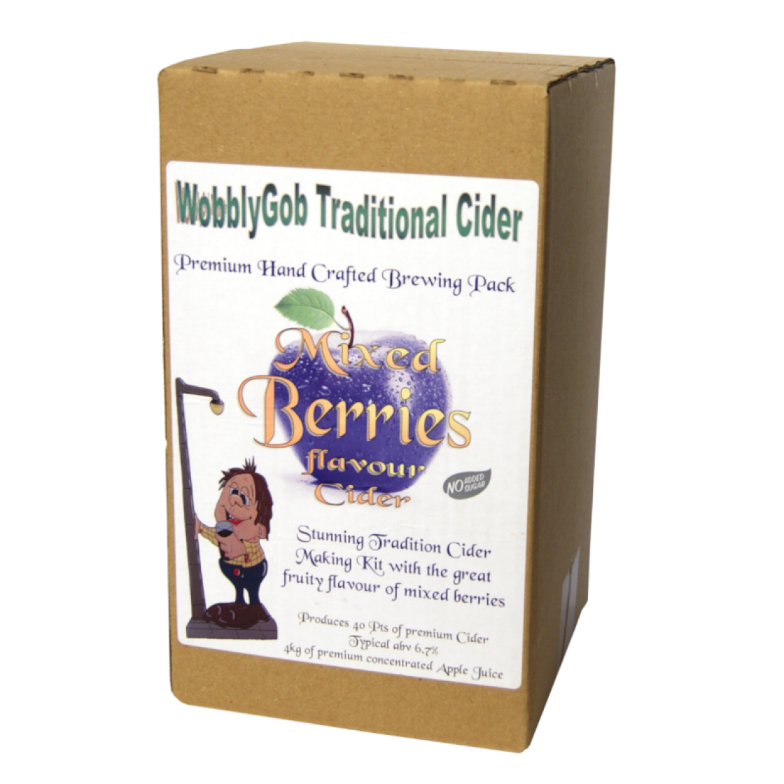 Wobblygob 4kg 40 Pint Mixed Berry Cider Ingredient Kit Balliihoo