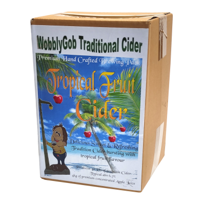 WobblyGob 4kg - 40 Pint - Tropical Fruit Cider Ingredient Kit