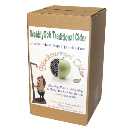 Wobblygob 4kg 40 Pint Blackcurrant Cider Ingredient Kit Balliihoo