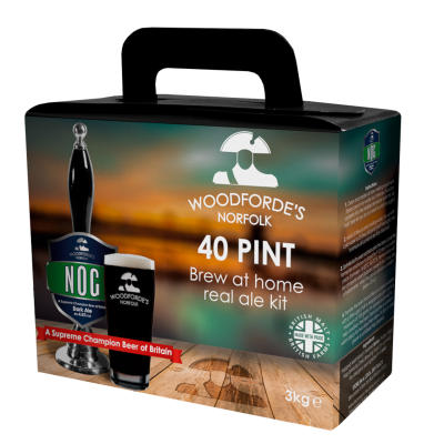 SPECIAL OFFER - Woodfordes Nog - 40 Pint Beer Kit - Damaged Box - Possible Dented Tins