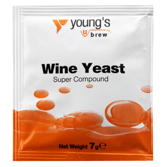 Youngs Super Wine Yeast Compound- 7g Sachet