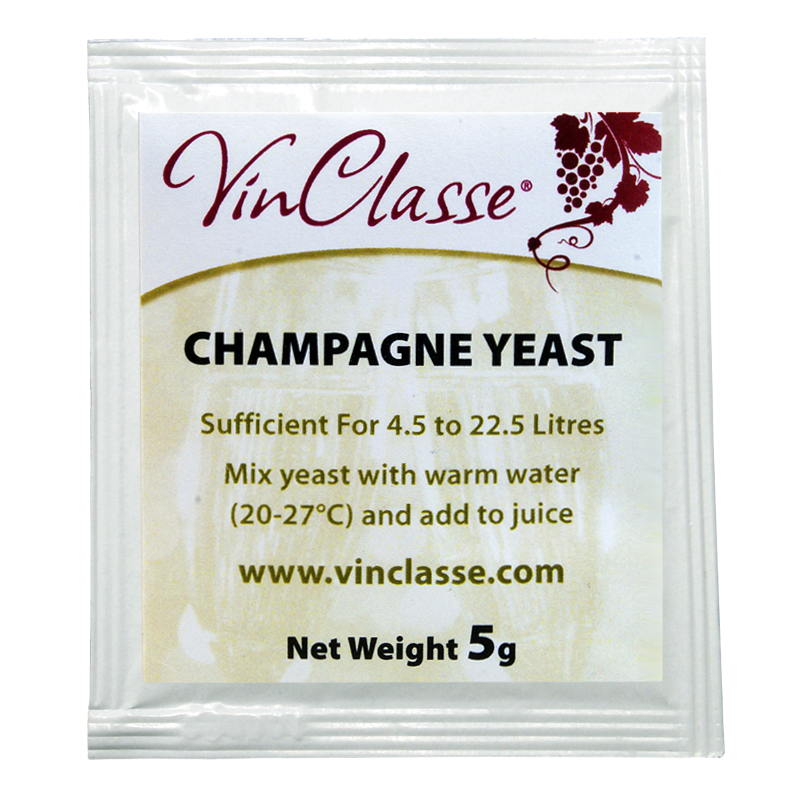VinClasse Champagne Yeast 5 Gram Sachet Wine Making Ideal For